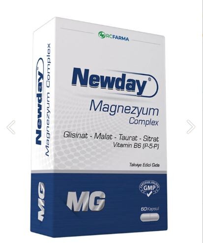 Newday Magnezyum Complex 60 kapsül Yeni Ambalaj - 1