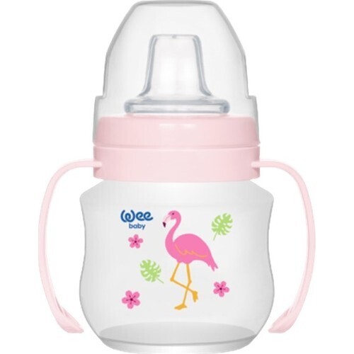 Weebaby Akıtmaz Kulplu Bardak 125 cc Pembe (OUTLET) - 1